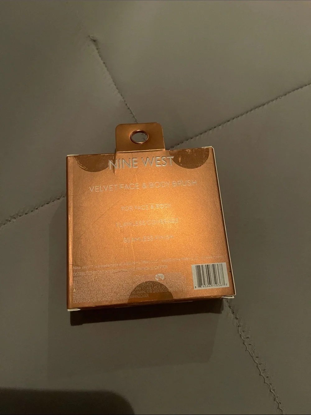 Nine West Velvet Face & Body Brush - Rose Gold and Bronze